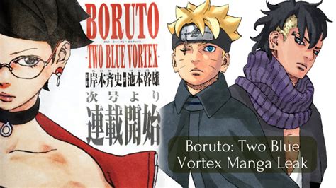 boruto manga leak|Boruto: Two Blue Vortex leaked cover for chapter 12。